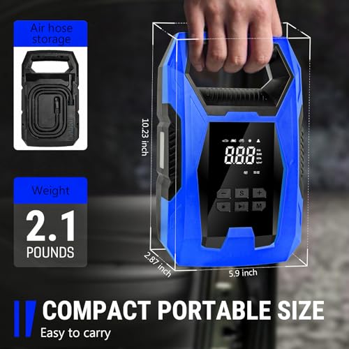 AC DC Tire Inflator Portable Air Compressor