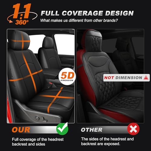 Custom Fit Seat Covers for Ram 1500 & 2500 2009 (4 Count)