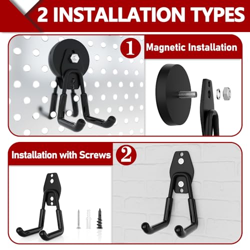 Heavy Duty Magnetic Hooks (2 Count)