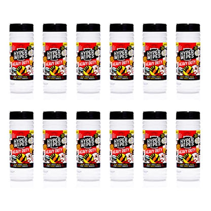 Hyper Wipes 12 Pack Heavy Duty Hand & Tool Cleaning Wipes (420 Count)
