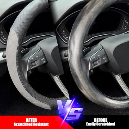 Nappa Leather Steering Wheel Cover