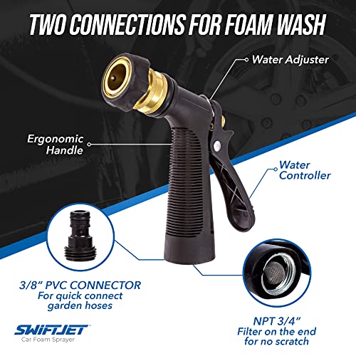 Car Wash Foam Gun + Wash Mitt