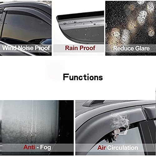 Window Visors Rain Guards for 1999 (4 Count)