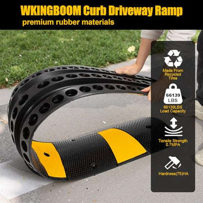2 Channel Rubber Speed Bumps Humps (2 Count)