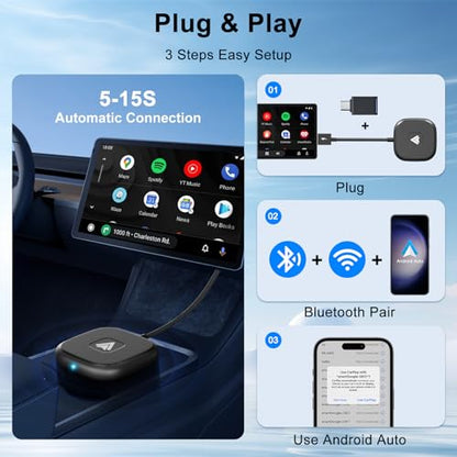 Android Auto Wireless Adapter for Wired Android Auto Cars