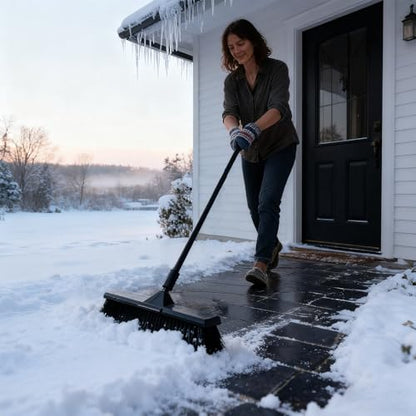 18" Push Broom for Deck Driveway Patio Garage
