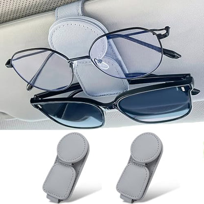 2 Pack Sunglasses Holder for Car Visor