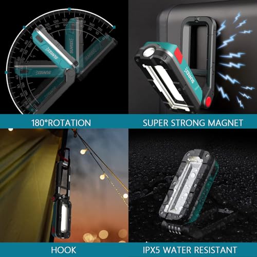 IPX5 1000LM COB Work Light