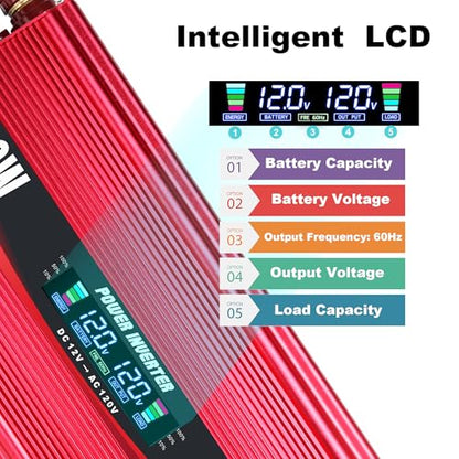1500W Power Inverter 12V to 110V