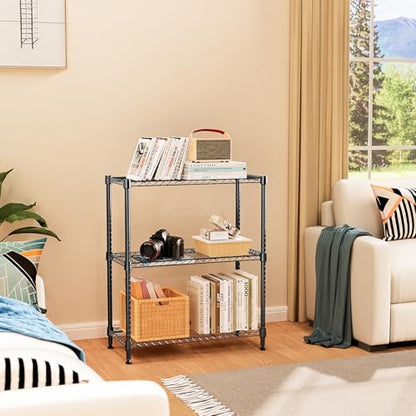 750 lbs 3 Tier Storage Rack Metal Wire Shelving Unit (3 Count)