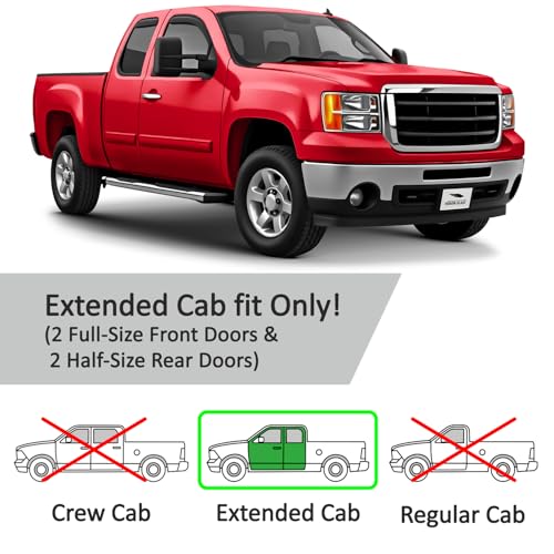 in Channel Extra Durable Rain Guards for Trucks GMC Sierra 2500HD