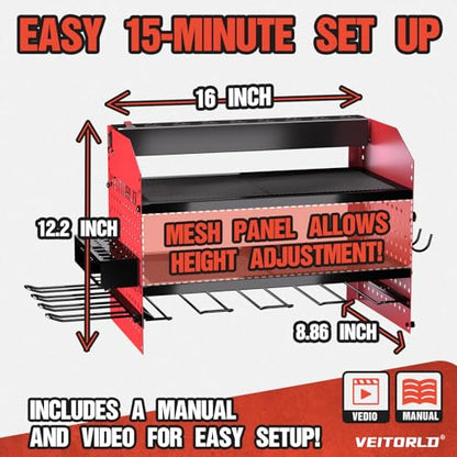 Power Tool Organizer with Charging Station