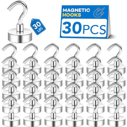 Magnetic Hooks for Cruise Essentials 2026 Cabins Door 30 Pack (30 Count)