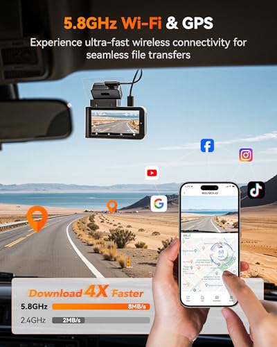 X3 2.5K 60FPS +1080P Dash Camera
