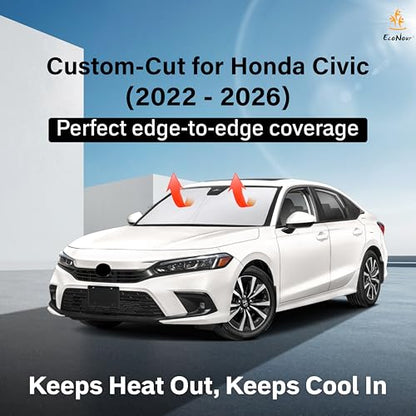 Windshield Sunshade Compatible for Honda Civic 11th Gen 2022