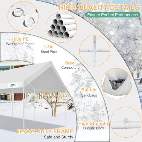 Carport 12'x20' Heavy Duty Portable Garage