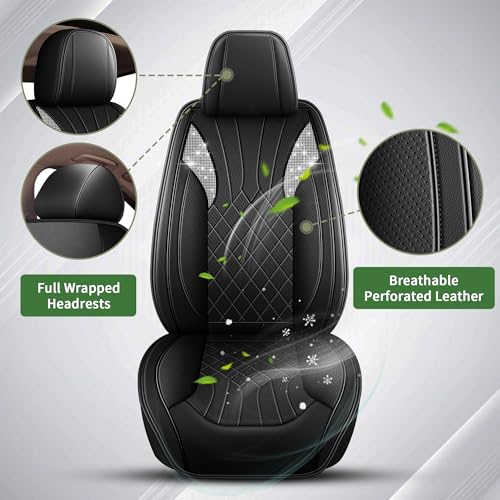 Bling Diamond Embroidered Seat Covers for Subaru WRX 2015