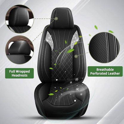 Bling Diamond Embroidered Seat Covers for Subaru WRX 2015