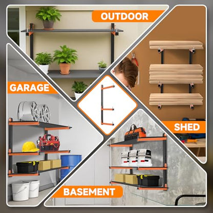 4 Pack Lumber Rack Wall Mount (4 Count)