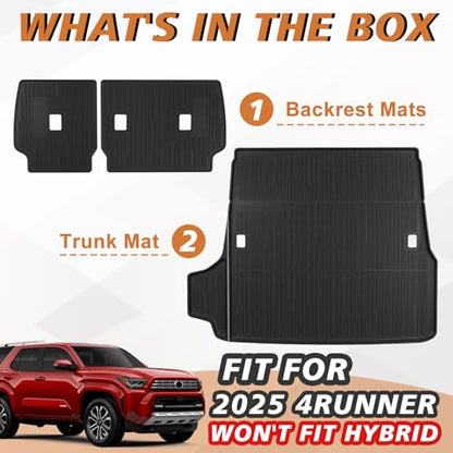 Trunk &Seatback Mat for 2025 2026 4Runner