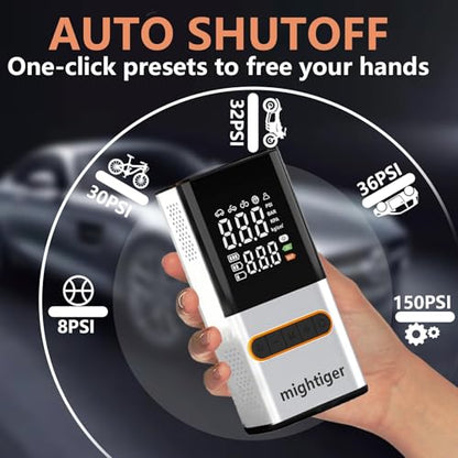 Tire Inflator Portable Air Compressor Cordless Automatic Air Pump