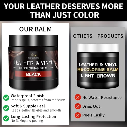Leather Recoloring Balm and Leather Repair Kit for Furniture