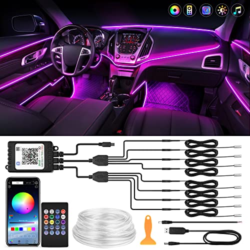 8 in 1 RGB Interior Car LED Strip Lights (32 Ounce)