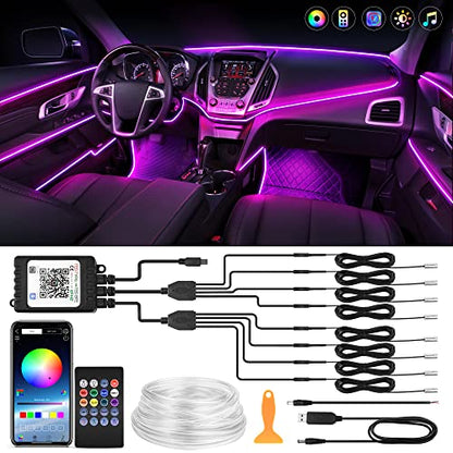 8 in 1 RGB Interior Car LED Strip Lights (32 Ounce)