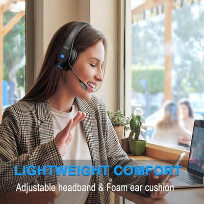 JBT100 Trucker Bluetooth Headset with Dual Mic Noise Canceling