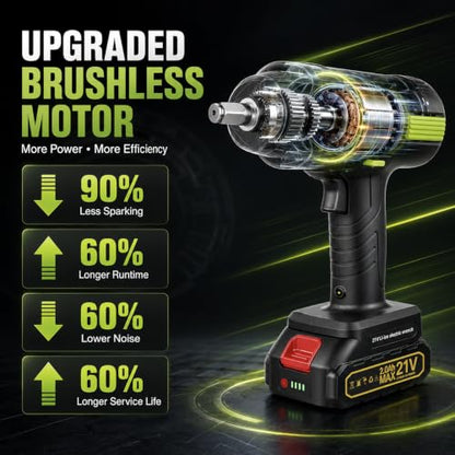Cordless Electric Car Jack Kit 5 Ton with Battery and Impact Wrench