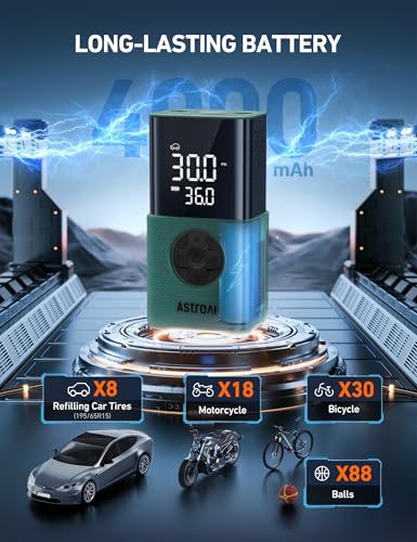 L7S Tire Inflator Portable Air Compressor Cordless with Digital Pressure Gauge