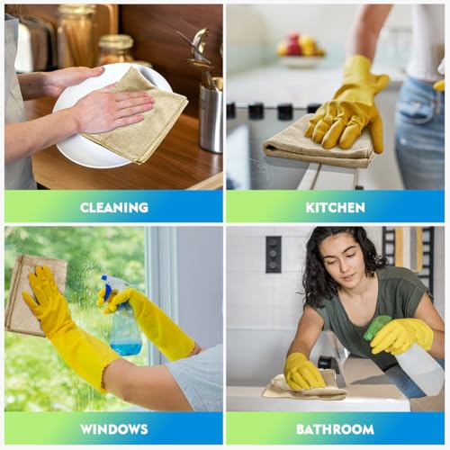 Brown Microfiber Cleaning Cloth 12 Pack (12 Count)