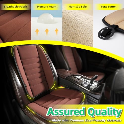 Car Seat Cushion with Back Support Pillow (2 Count)