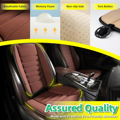 Car Seat Cushion with Back Support Pillow (2 Count)