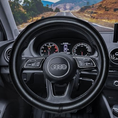 Heavy Duty Pure Cowhide Steering Wheel Cover