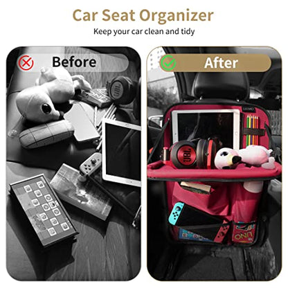 Car Backseat Organizer with Foldable Tablet Holder (18.6952 Ounce)