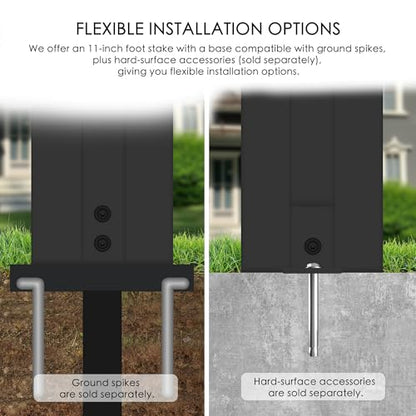 50" W x 48" H Outdoor Privacy Screen with Aluminum Posts