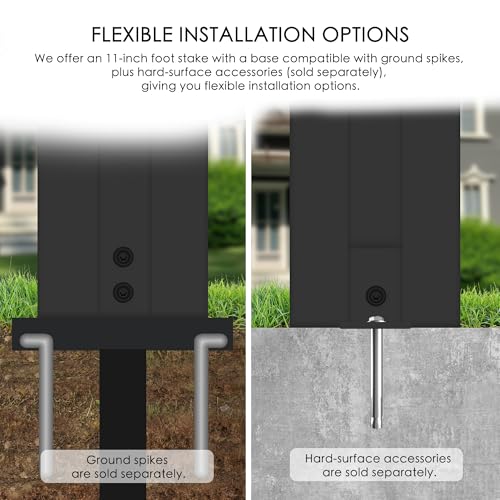 50" W x 48" H Outdoor Privacy Screen with Aluminum Posts
