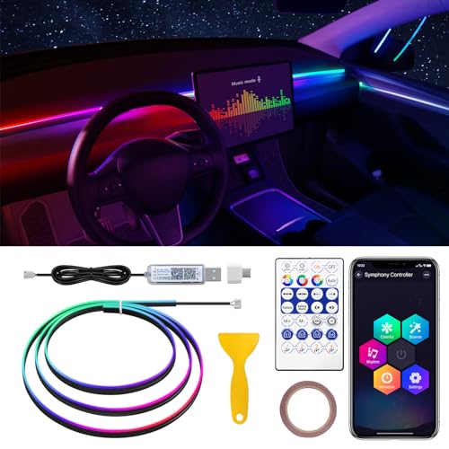 Dreamcolor Acrylic Interior Car LED Strip Light