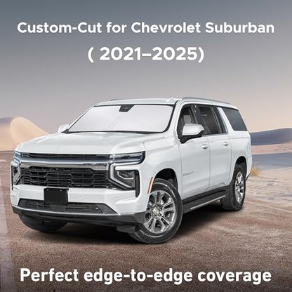 Windshield Sunshade Compatible for Chevrolet Suburban 2021