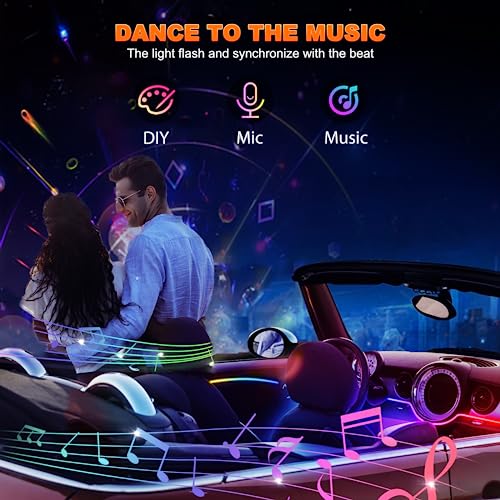 Interior Car LED Strip Lights with Dream Color