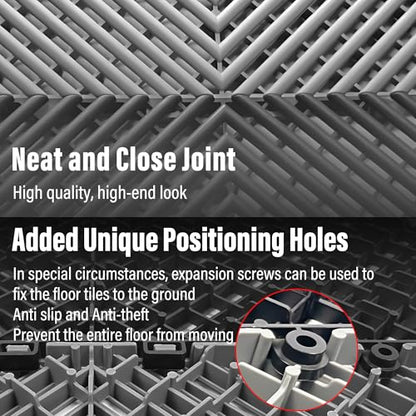Interlocking Garage Floor Tiles (24 Unit Count Type)