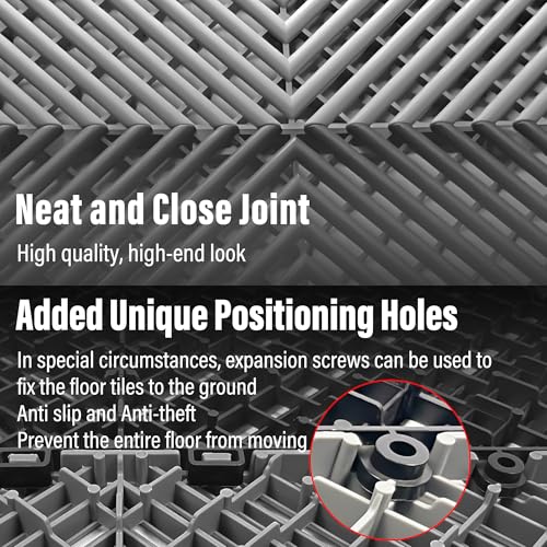 Interlocking Garage Floor Tiles (12 Unit Count Type)