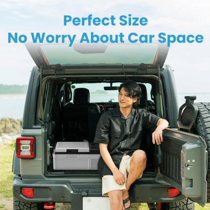 Car Refrigerator 12 Volt Portable Car Fridge 16 Quart（15 L Electric Cooler with AC