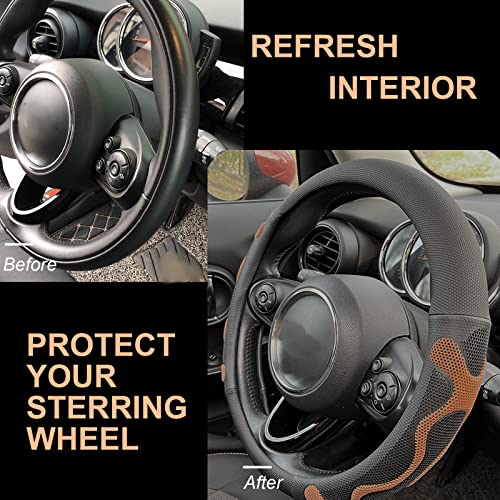 Large Size Comfy Grip Steering Wheel Cover 15.75 Inch