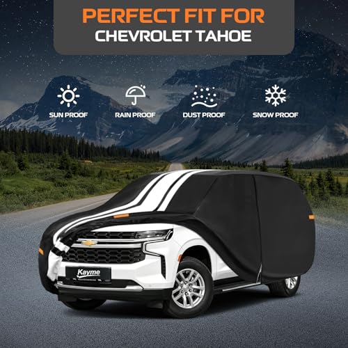 Heavy Duty Car Cover Custom Fit for Chevrolet Tahoe