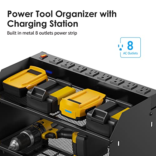 Wall Mount Modular Tool Charging Organizer