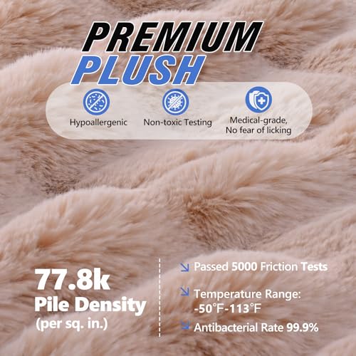 XL Hard Bottom Plush Furry Fuzzy Dog Seat Cover for Crew Cab Truck
