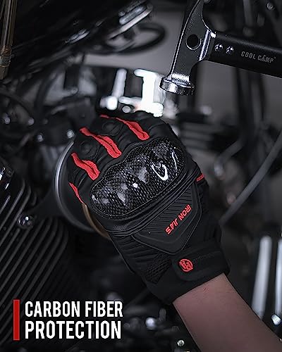 Motorcycle Gloves Touch Screen for Men Women Padding Hard Knuckle Cycling Motorbike ATV Hiking Riding Climbing Glove