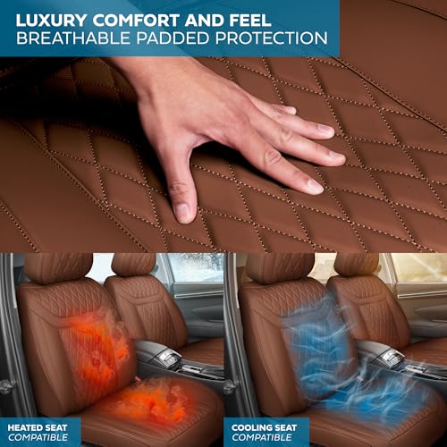 Curated Teracotta Leather Seat Covers for Cars & SUVs